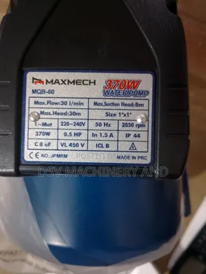 0.5hp Booster Pump 30metres Head 30litres Per Minute