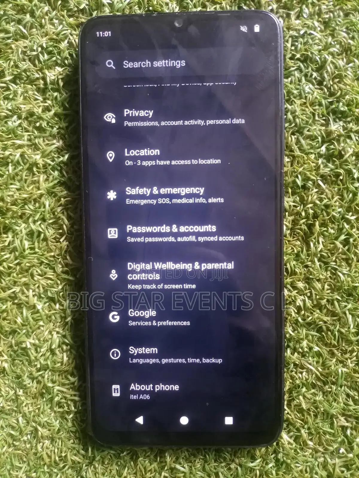 Itel A06 32 GB Black