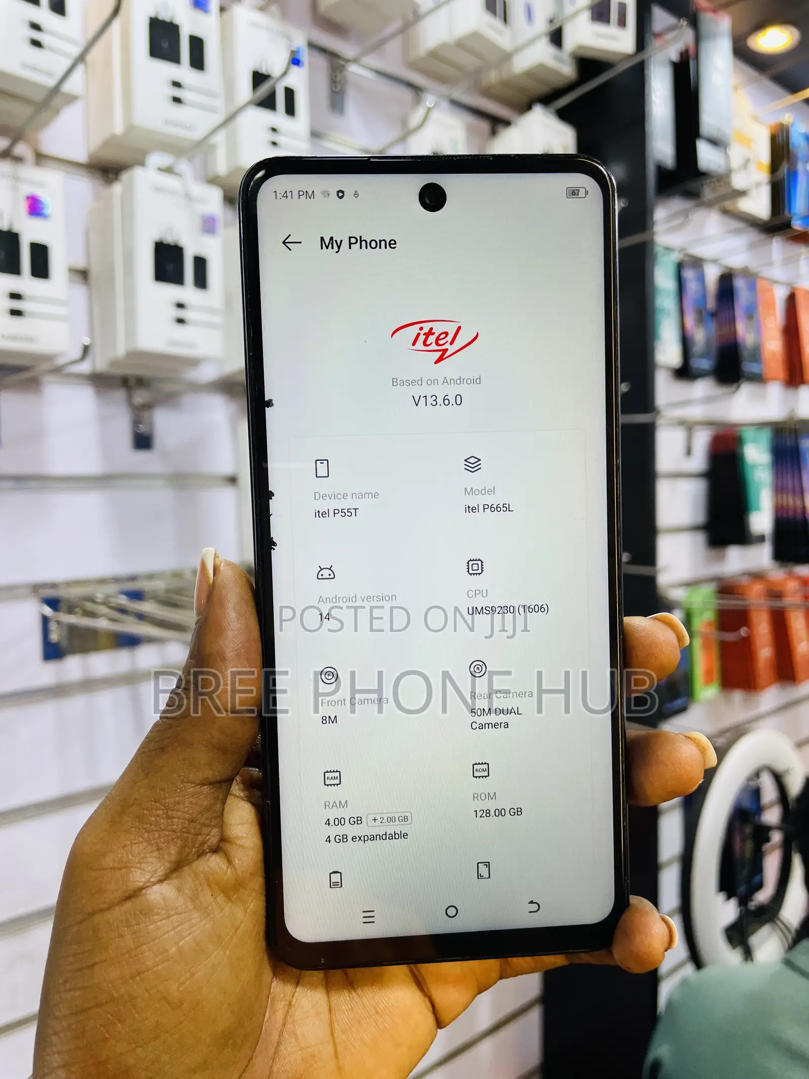 Itel P55 128 GB Black