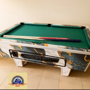 2026 Double Jointer Pool Table With Marble Stone Finish & Accessories