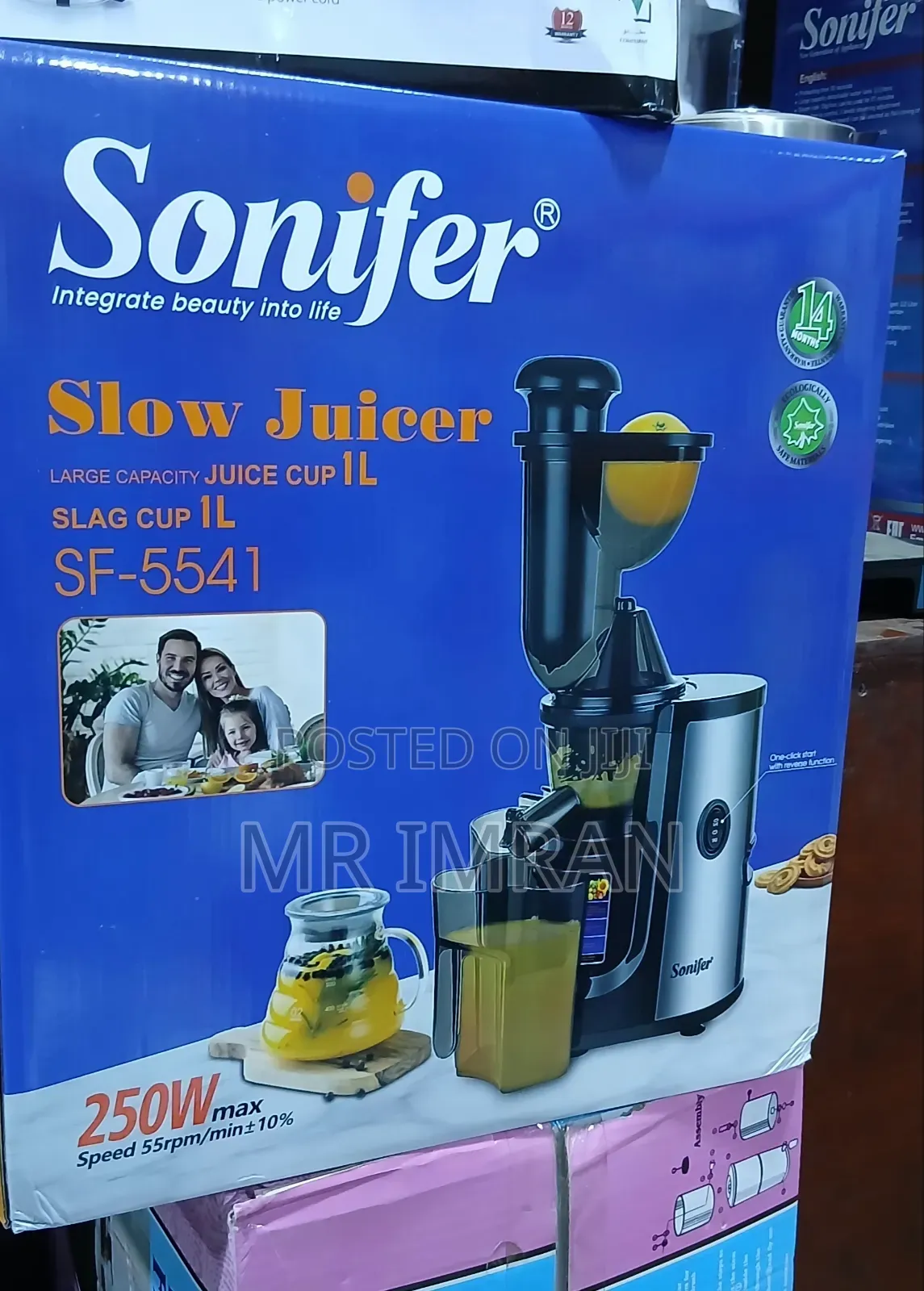 Sonifer Electric Slow Juicer With Nutri Smart Juicing Function