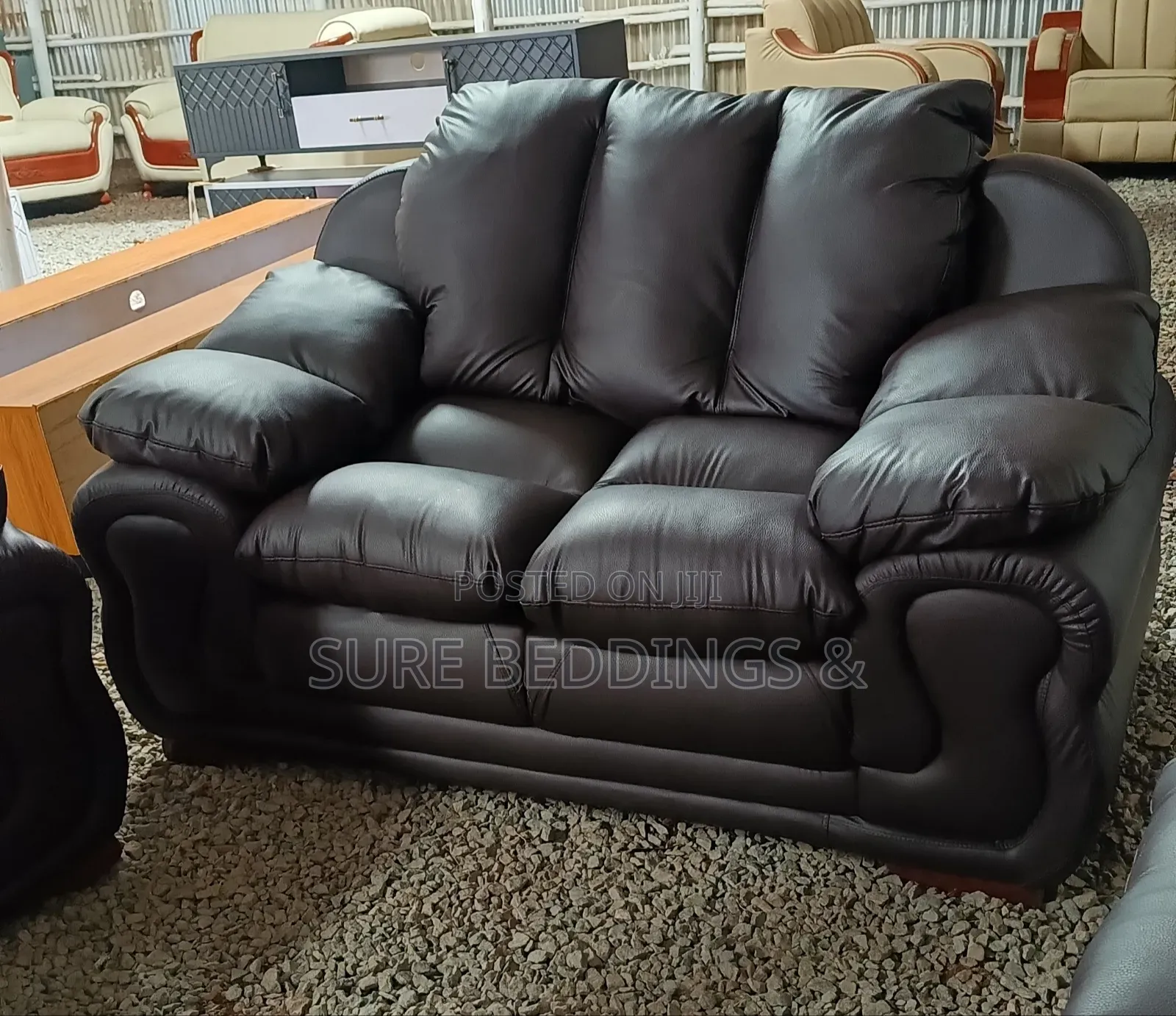 Comfort 7 Sitters Leather Sofa