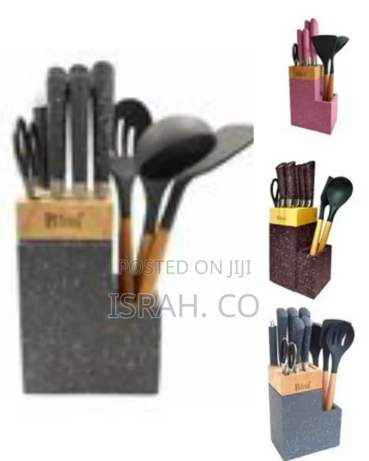 Elegant Kitchen Knife and Utensil Set With Storage