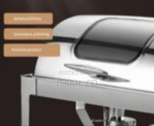 Elegant Stainless Steel Chafing Dish With Glass Viewing Panel