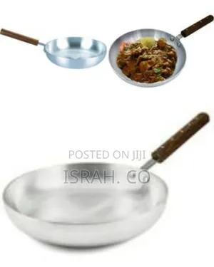 Classic Aluminum Frying Pan With Wooden Handle