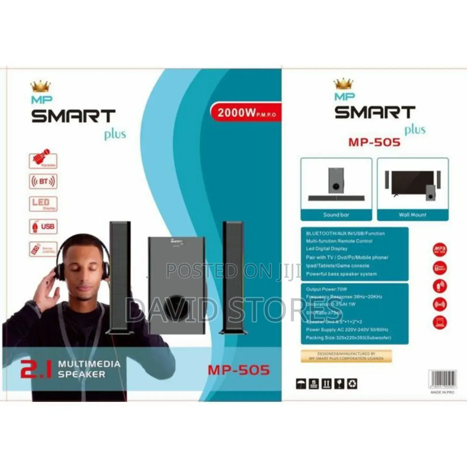 Smartplus 2.1 Multimedia Speaker Mp-505