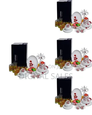Comprehensive Floral Dinnerware and Beverage Set (46 Pcs) - Multicolor