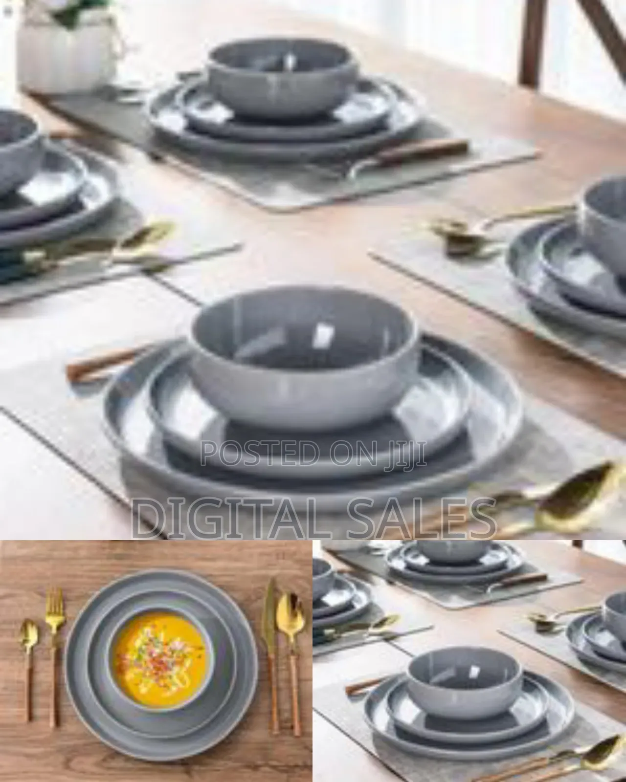 Modern Ceramic Dinnerware Set - Multic