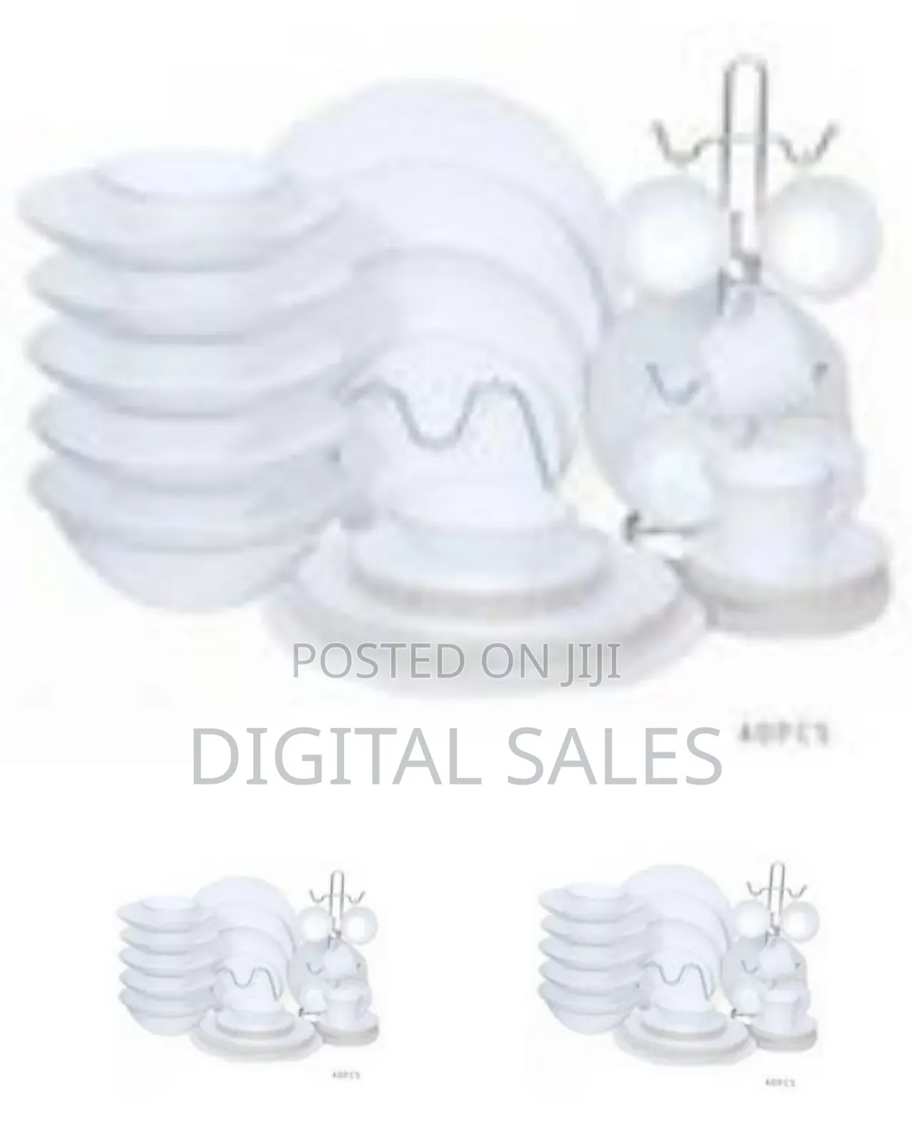 Elegant 40-Piece Dinnerware and Tea Set - Multicolor##