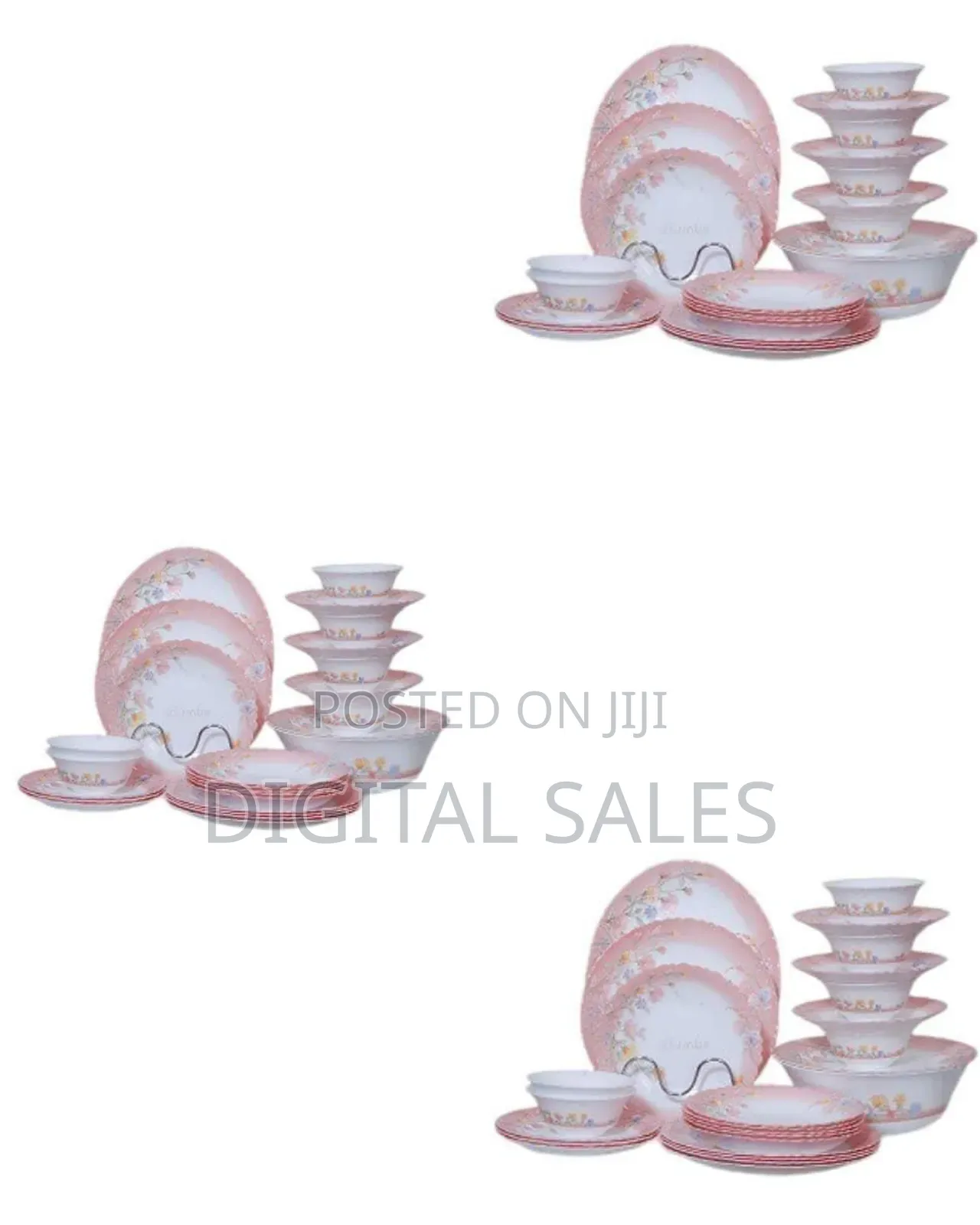 Elegant Floral Dinnerware Set (26 Pcs)