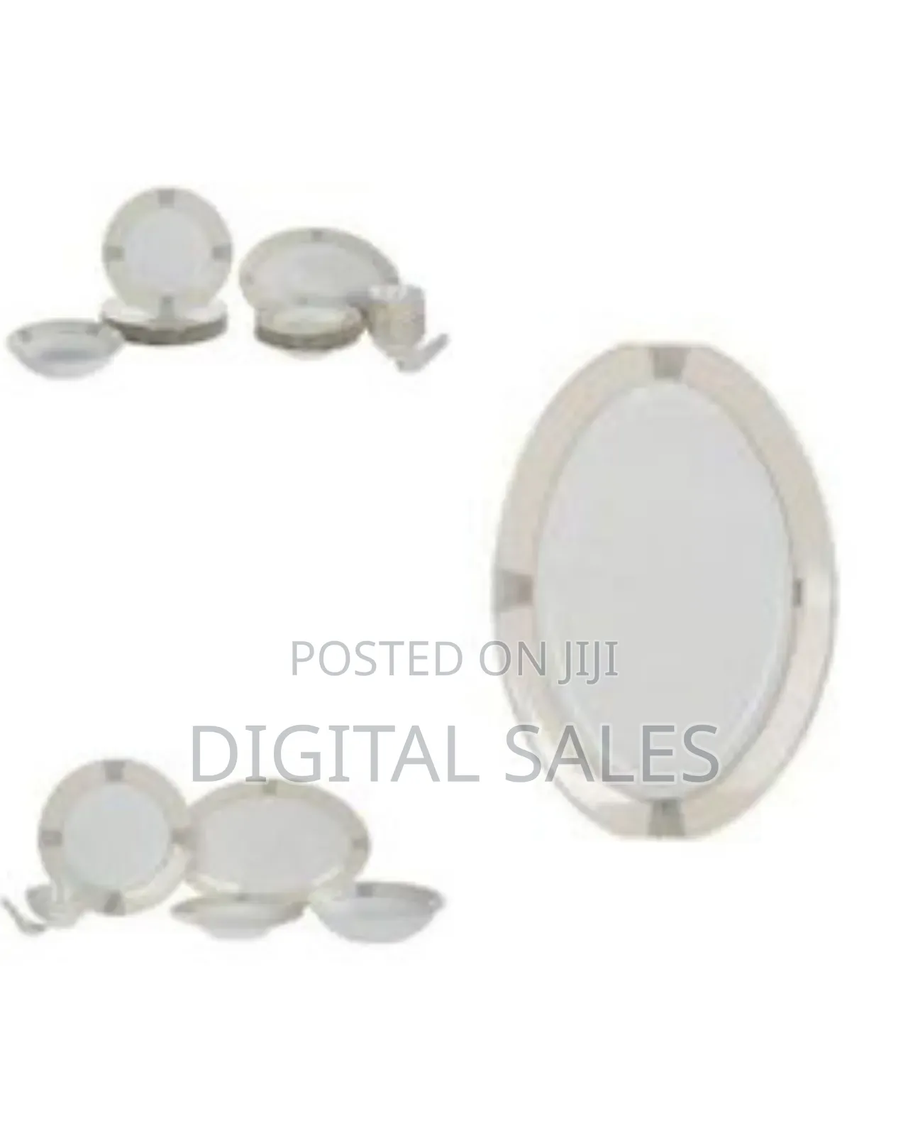 Porcelain Dinnerware Set With Gold Accents