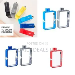 Flat Portable Water Bottle (380ml) - Multicolor