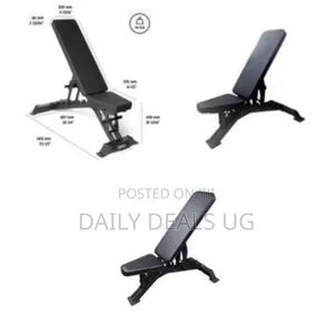 Heavy-Duty Adjustable Multi-Position Weight Bench - Multicolor