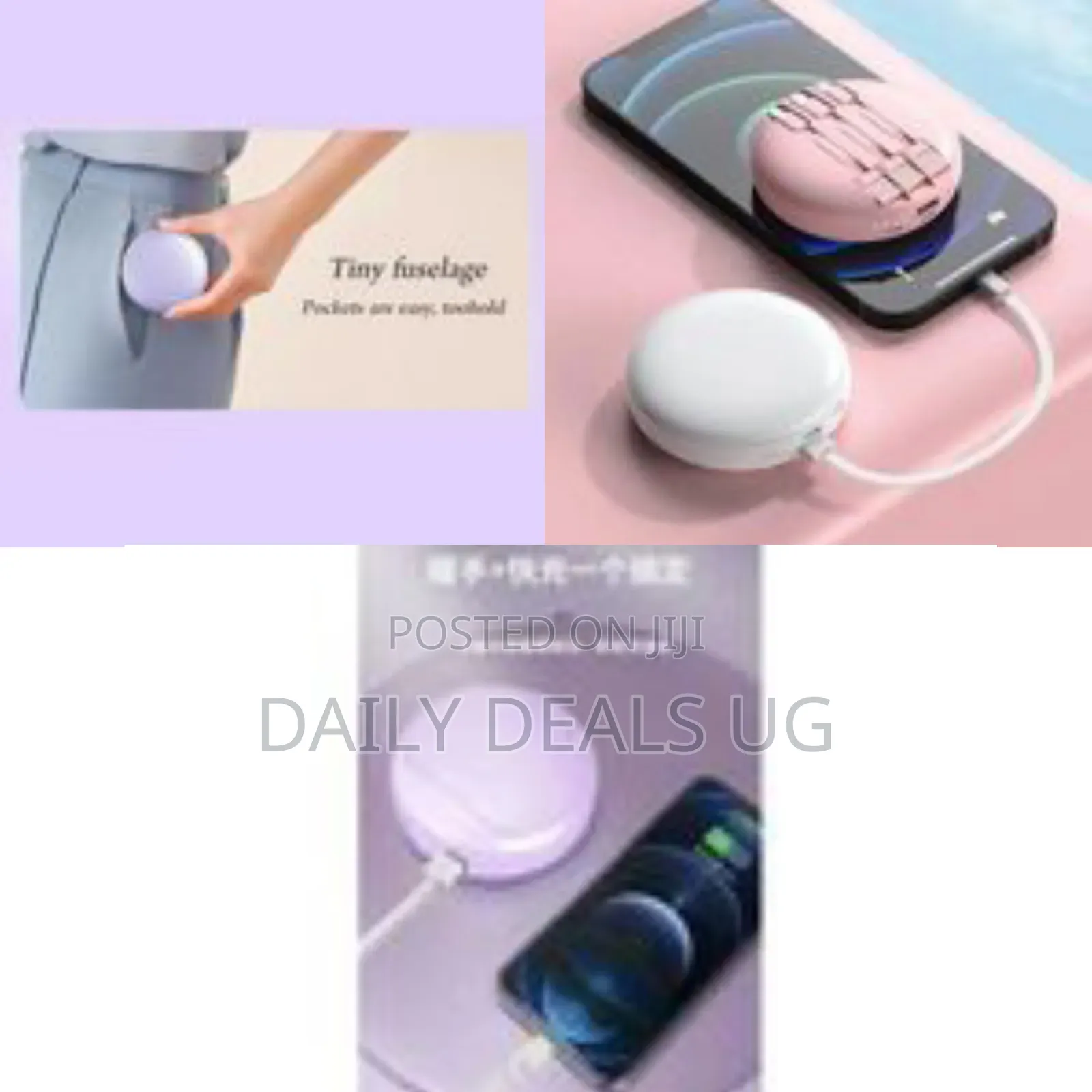 2-in-1 Portable Fast Charging Power Bank Hand Warmer - Multicolor