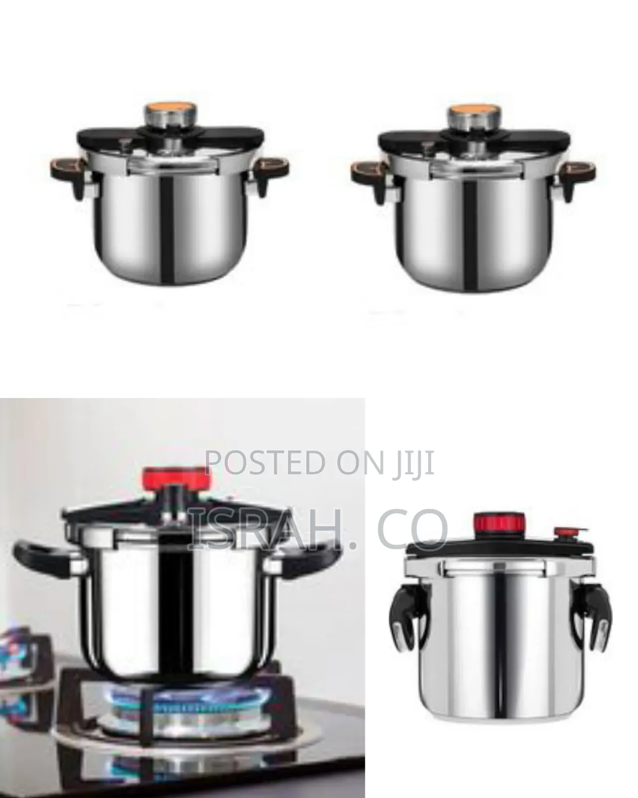 Modern Stainless Steel Pressure Cooker - Multicolor##
