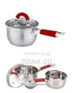 4-Pc Stainless Steel Milk Pan and Sauce Pan Set - Multicolor##