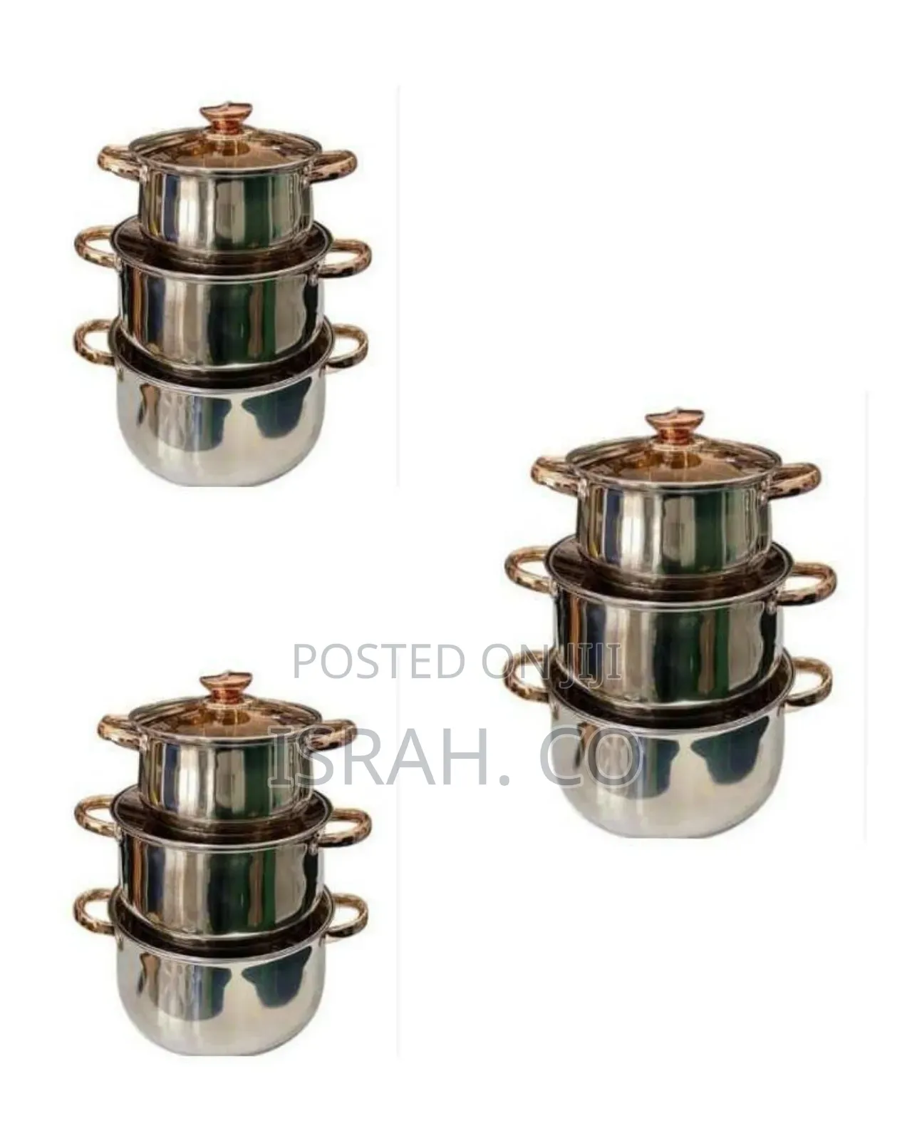 Multi-Tiered Stainless Steel Steamer Pot With Wooden Handles