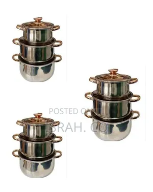 Multi-Tiered Stainless Steel Steamer Pot With Wooden Handles