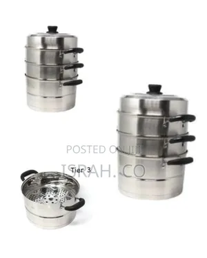 Multi-Tier Stainless Steel Steamer Pot Set - Multcolor