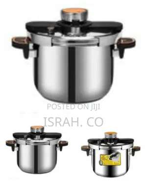 High-performance 6litre Stainless Steel Pressure Cooker - Silver
