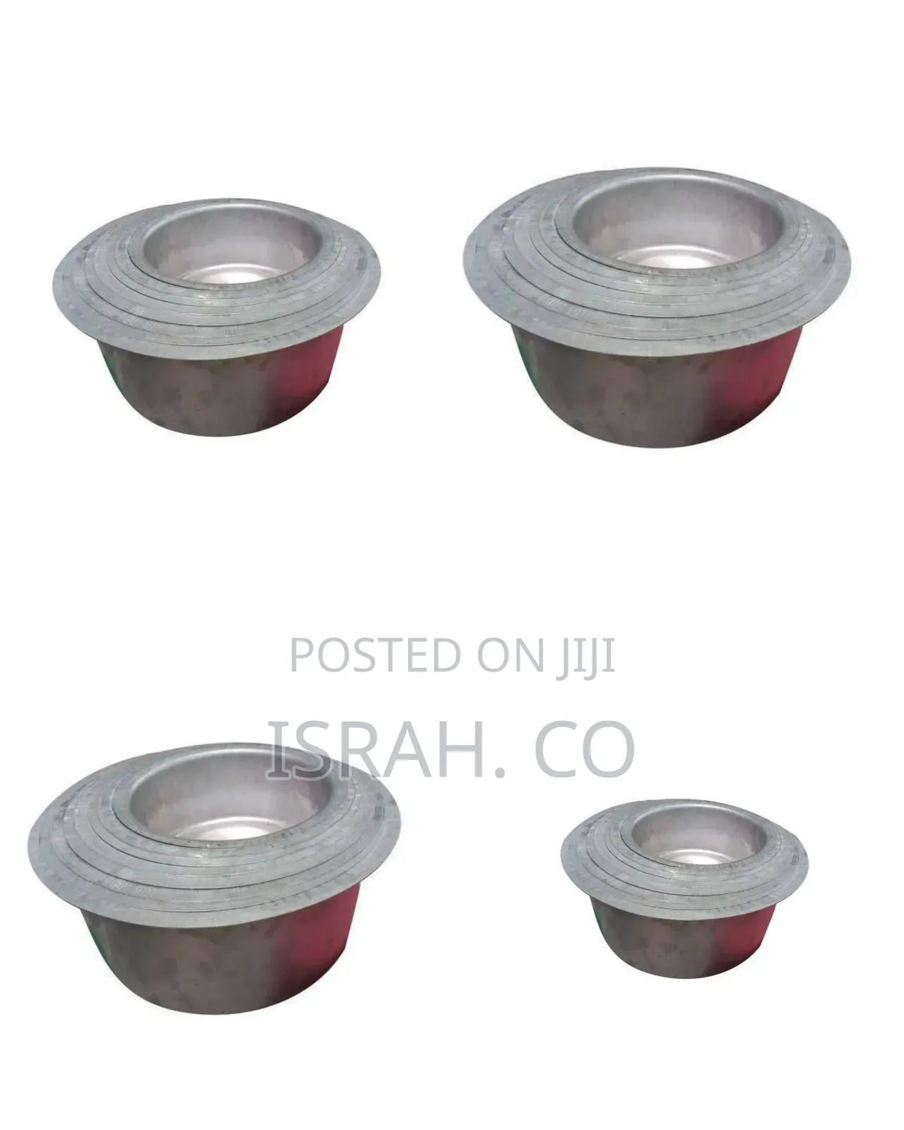 8 Piece Set of Aluminum Saucepans - Silver