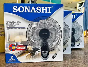 Sonashi 16-Inch Wall Fan With Remote Control, Model Sf-8007wr