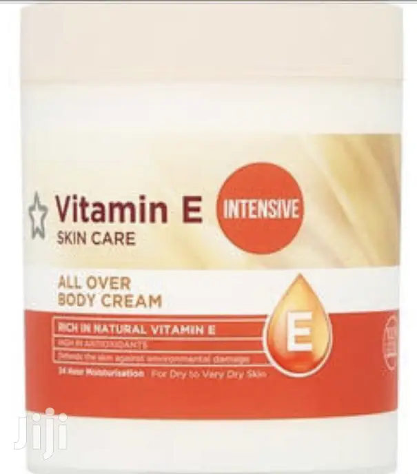 Vitamin E Body Cream for Dry and Very Dry Skin