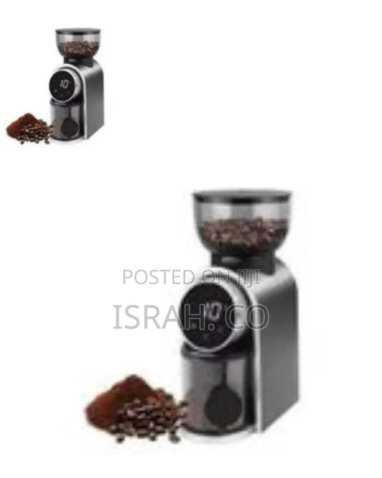 Premium Electric Burr Coffee Grinder With Digital Display - Multicolor