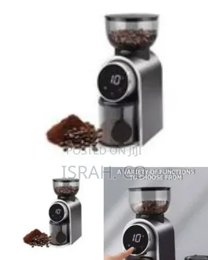 Premium Electric Burr Coffee Grinder With Digital Display - Multicolor