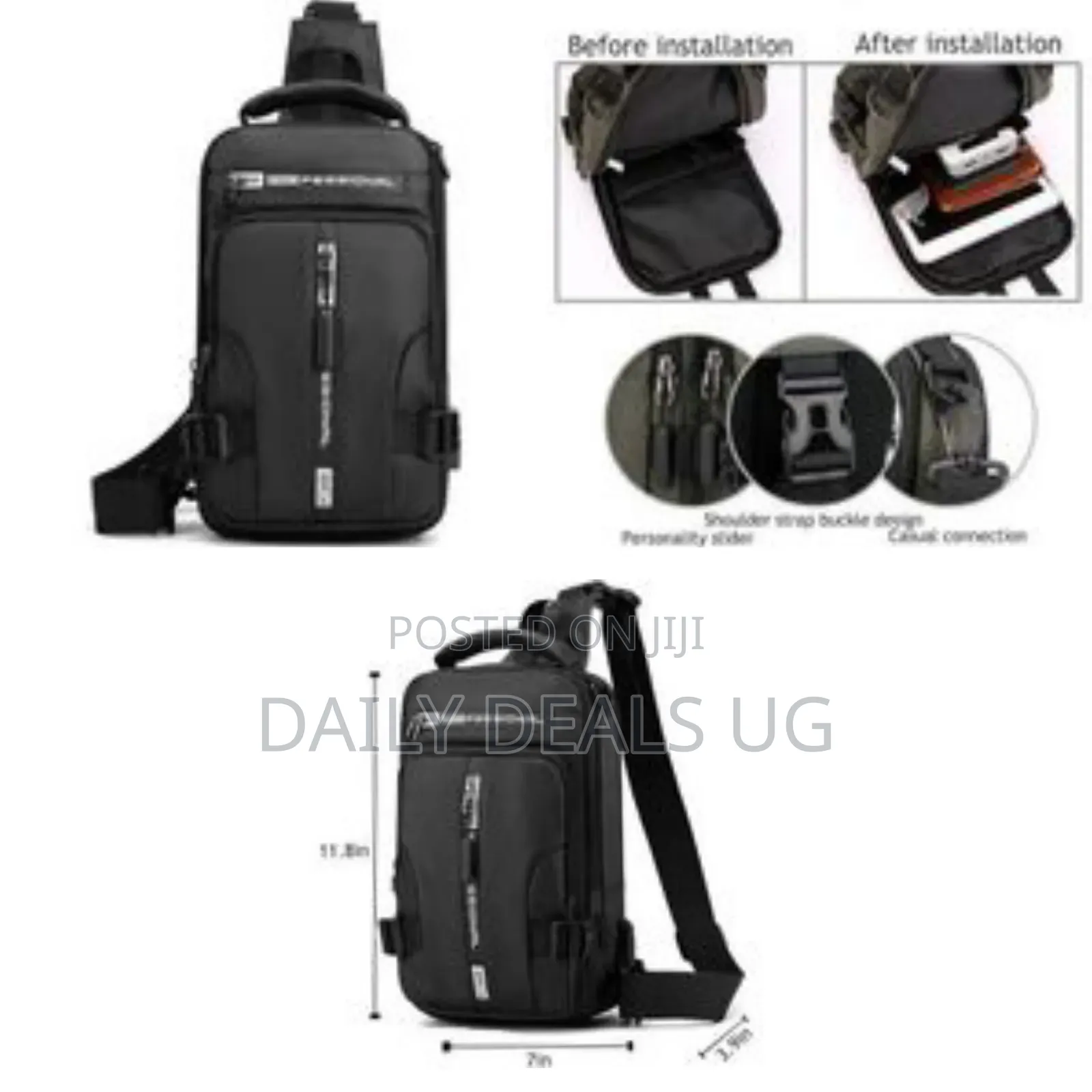 Professional Series Sling Bag / Cross-Body Backpack - Multicolor