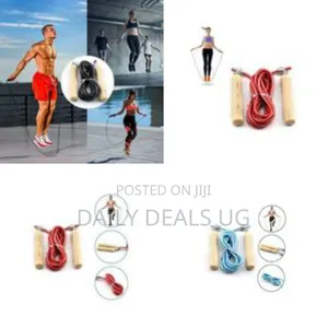 Classic Wooden Handle Fitness Jump Rope - Multicolor