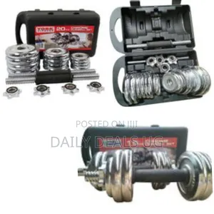 Plated Adjustable Dumbbell Set