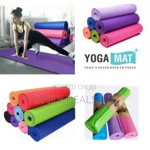 Non-Slip Exercise Yoga Mats, Typically Made From High-Density