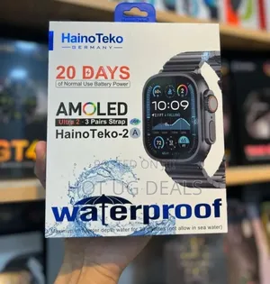 Haino Teko Smartwatch Set With 3 Straps - Black