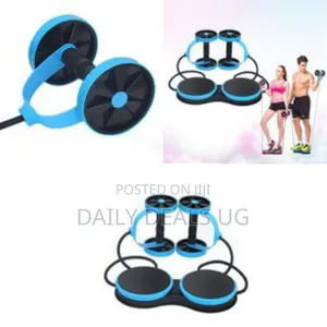Revoflex 2-in-1 Ab Roller Twister Core Trainer Kit - Multicolor