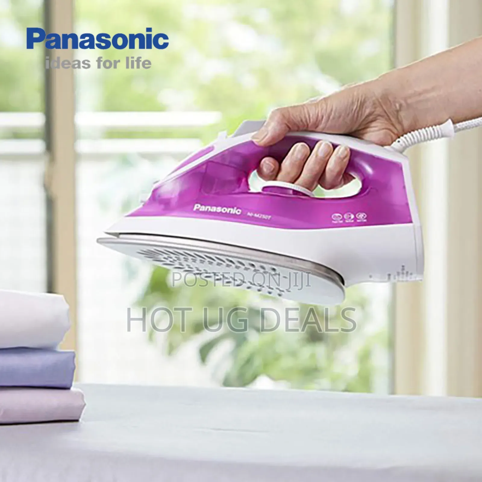 Panasonic Steam Iron For Fast Ironing High Steam Power - Multicolor
