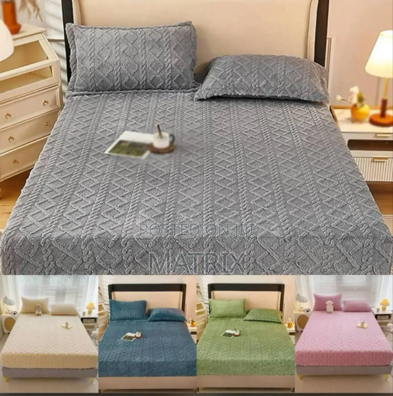 Matress Cover Each Come With Two Pillow Cases