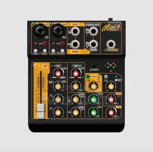 Portable 4-channel Dj Mixer Console