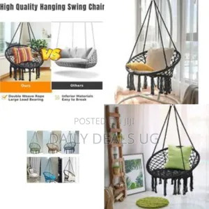 Bohemian Macrame Hanging Swing Chair With Tassels - Relax in Style