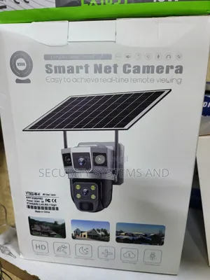 Wifi Solar Camera With Dual Lens, Night Vision -V380 Pro App