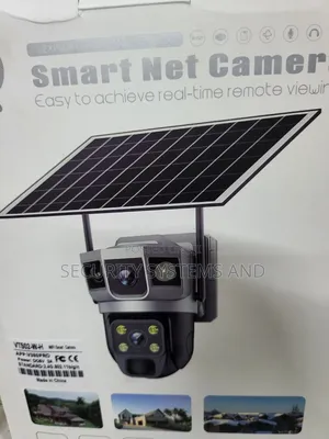 Wifi Solar Camera With Dual Lens, Night Vision -V380 Pro App