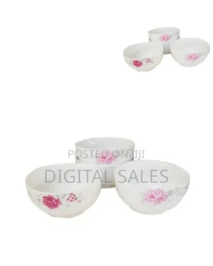 Set of 6 Ceramic Soup Bowls - Multicolor##
