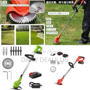 Cordless Electric Grass Trimmer Brush Cutter - Multicolor