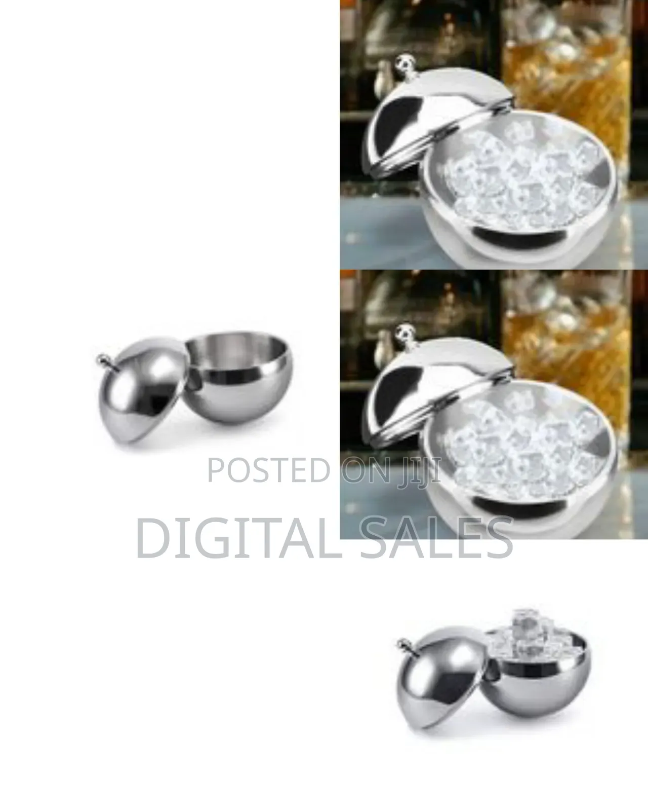 Elegant Stainless Steel Ice Bucket, 1l - Multicolor