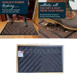 Polyester Doormat With Rubber Base - Multicolor