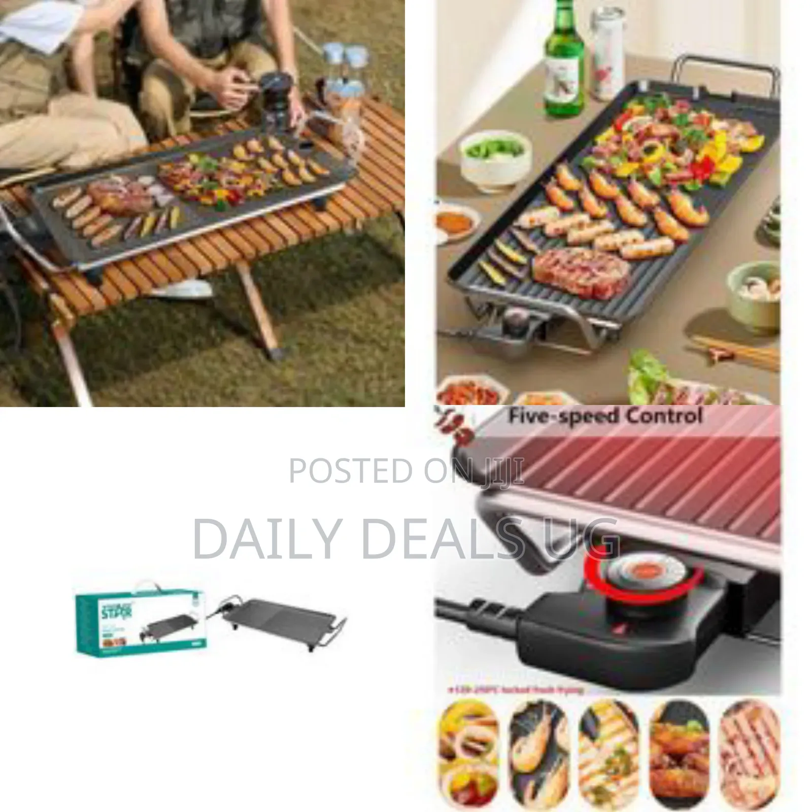 Winningstar Portable Electric Indoor/Outdoor Griddle Smokeless Grill