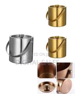 Elegant Insulated Ice Bucket With Handle, 2l - Multicolor