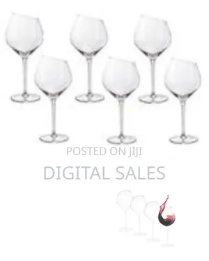 6 Piece Set of Large 'Red Wine' Glasses