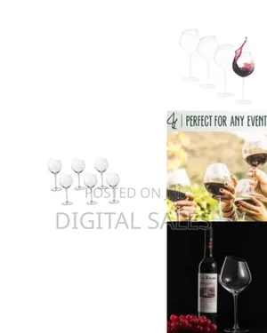6 Piece Set of Large 'Red Wine' Glasses