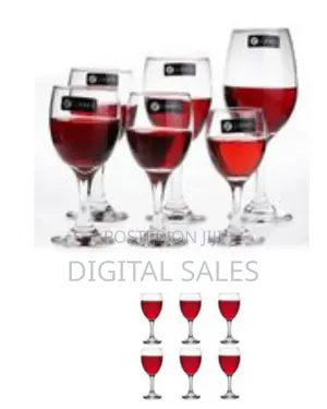 6 Pieces of Strong Wine Glasses